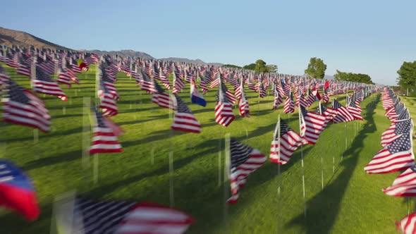 Annual Tradition of Honoring Along Picturesque Green Grassy Meadow