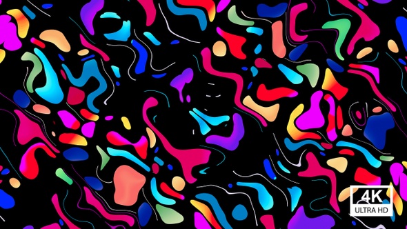 Abstract Multicolored Trendy Geometric 4K