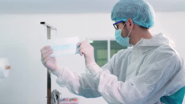 Face Mask Production Line in Modern Factory