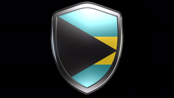 Bahamas Emblem Transition with Alpha Channel - 4K Resolution