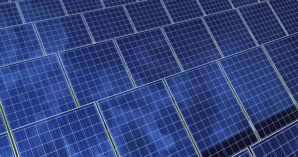 Ecology Solar Power Station Panels in the Fields Green Energy at Sunset Landscape Electrical alt