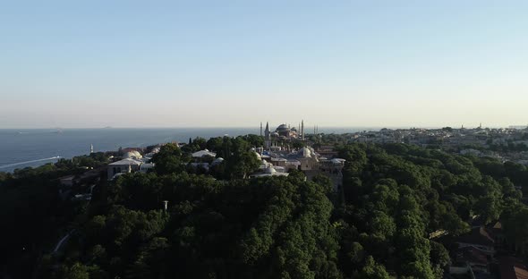 Istanbul Topkapi Palace And Historical Peninsula Aerial View 2