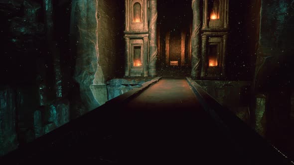 Old Stone Bridge Inside Big Cave alt