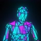 Lowpoly Human with Glitch Effect Loop - VideoHive Item for Sale