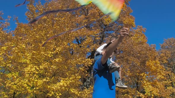 Family with a Kite