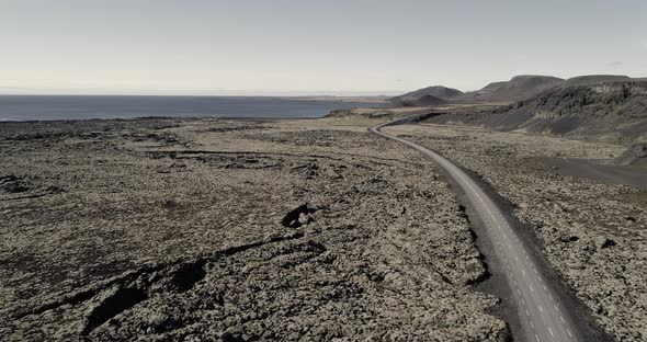 Lava Field in the Southeast Part of Iceland