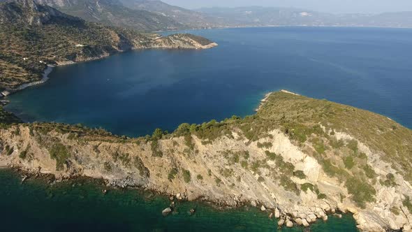 Over the Peninsula of an Island