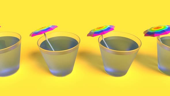 Shot of Vodka Minimalistic Cover Footage Able To Loop Seamless