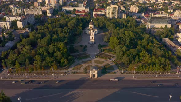 Cathedral Park in Chisinau Moldova