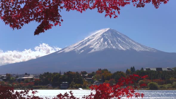 Mount Fuji in Autumn Color, Japan