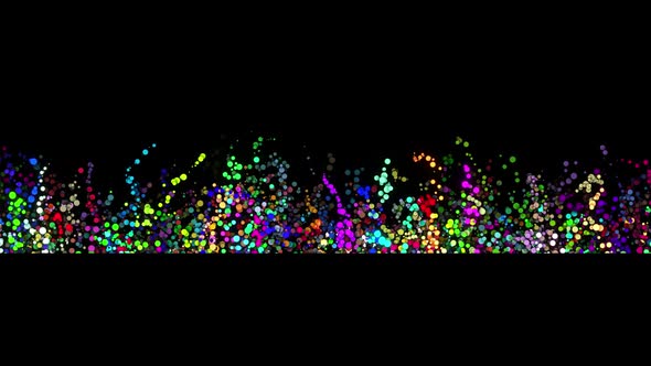 Colorful Particles Splash Widescreen