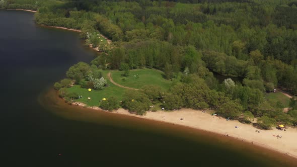 Zaslavskoe Reservoir or the Minsk Sea Near the City of Minsk