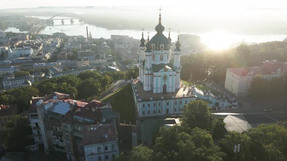 St. Andrew's Church at Dawn, Kyiv, Ukraine