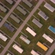 Topdown View From the Drone on the Roofs of Residential Containers - VideoHive Item for Sale
