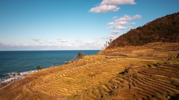 Wajima, Japan at Shiroyone Senmaida rice Terraces