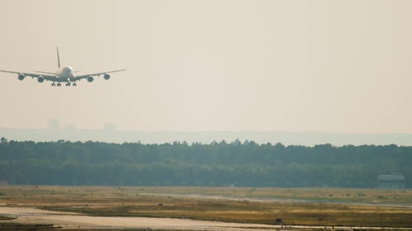 Wide Body Airliner Landing