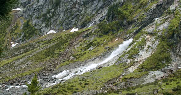 Sulzenau Waterfall in Stubai Austria