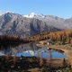 Drone Discover Alpine Lake in autumn - VideoHive Item for Sale