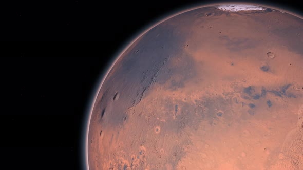 Mars Planet Rotating alt