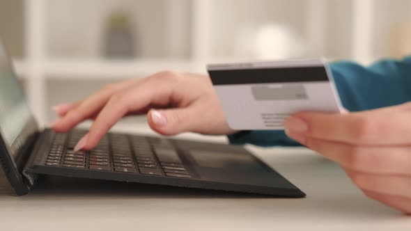 Secure Payment Bank Service Hands Credit Card Cvv