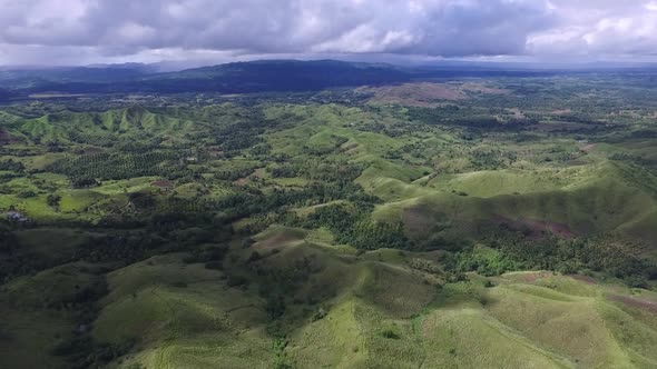 Aerial view of a Mountains in the Philippines