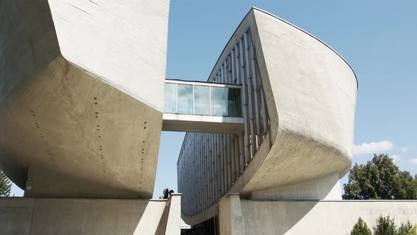 A view of the SNP Museum in Banska Bystrica, Slovakia