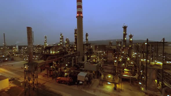 Industrial Oil Refinery Gas Power Plant Factory Station