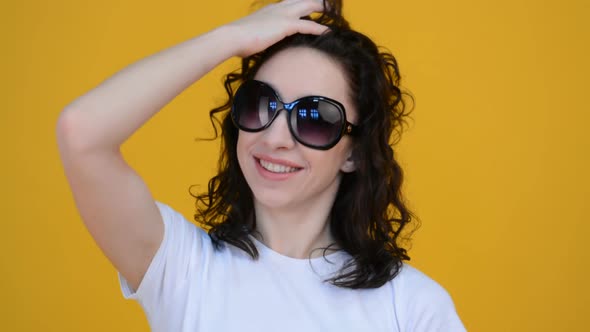 Cute Girl Portrait in Sunglasses