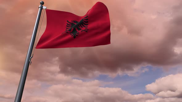 Albania Flag 4K