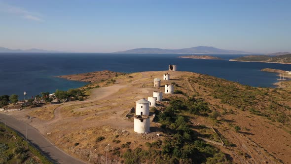 The windmills of Bodrum.