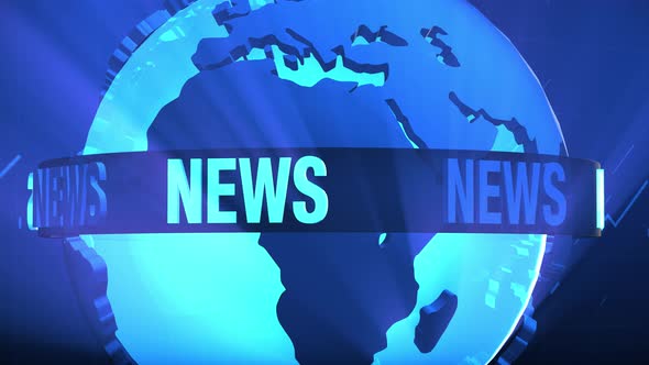 Digital World Map News Studio Background Loop N1016