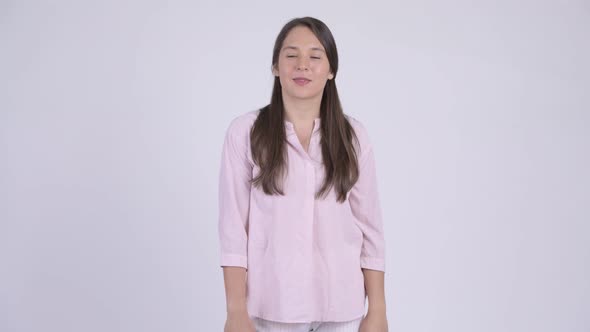 Young Happy Multi-ethnic Businesswoman Giving Handshake