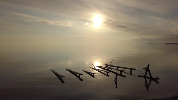 Lake On Sunset