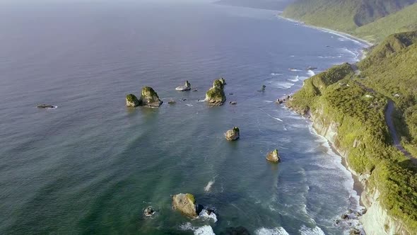 Beautiful coast aerial