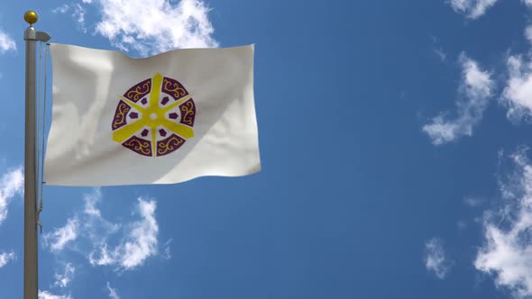 Kyoto City Flag Japan On Flagpole