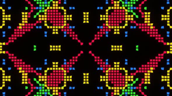 Vj Loop Animation Of Pixel Mosaic Ver09 02