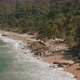Aerial view of Boca de Tomatlan, Mexican coastline with waves - VideoHive Item for Sale