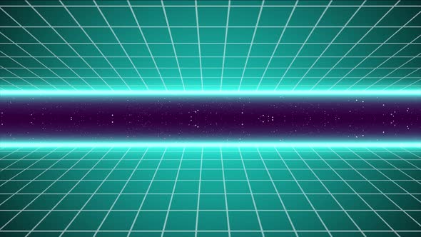 80s Retro, Loop Animation Of Retro High Tech Gaming Bg . Sci-fi Retro Style Grid , Vintage Retro Ani