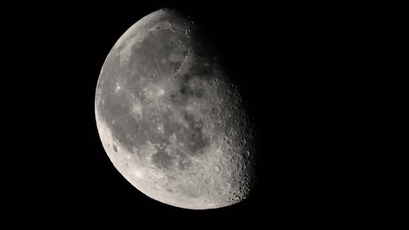 Moon  UHD Close-up. Planet Satellite.