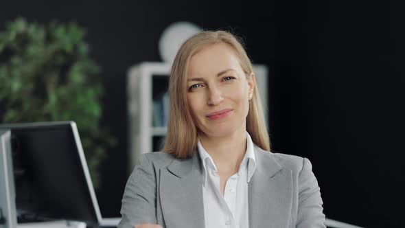 Portrait of Smiling Business Woman