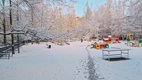 Winter At The Playground