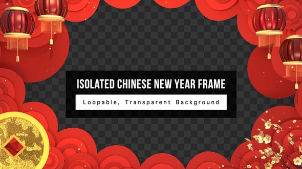 Isolated Chinese New Year Frame alt