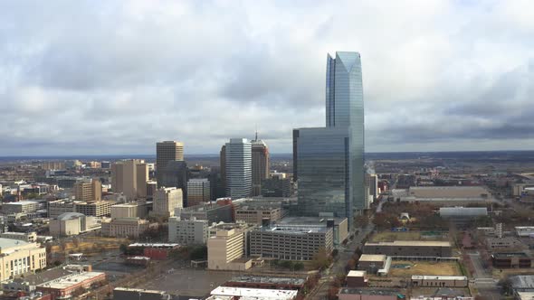 Oklahoma City Skyline Downtown Aerial