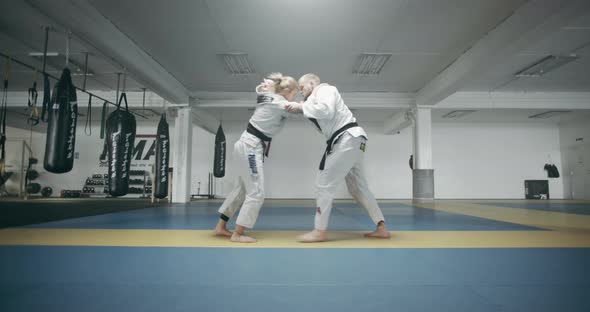 Female Fighter In Mixed Martial Arts Training