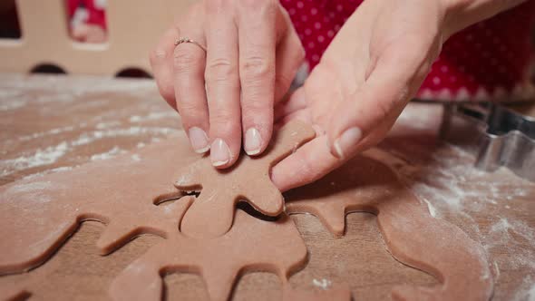 Close Up Shot of Female Hands That are Making Dough for Cookies