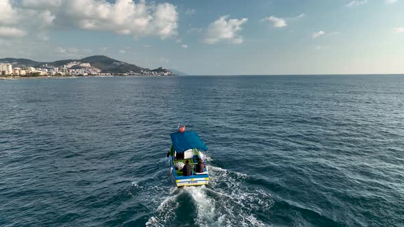 Fishing Near The Shore Sea