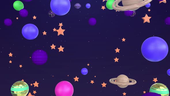 Toy Planets Background