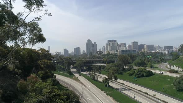 Aerial of Cabrillo Freeway alt