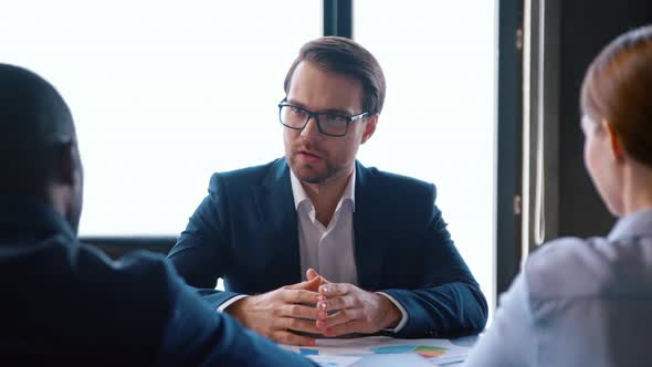 Startup business team on a meeting in a modern office