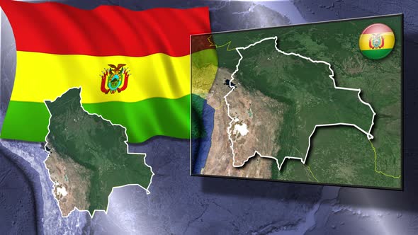 Bolivia Flag And Map Animation alt